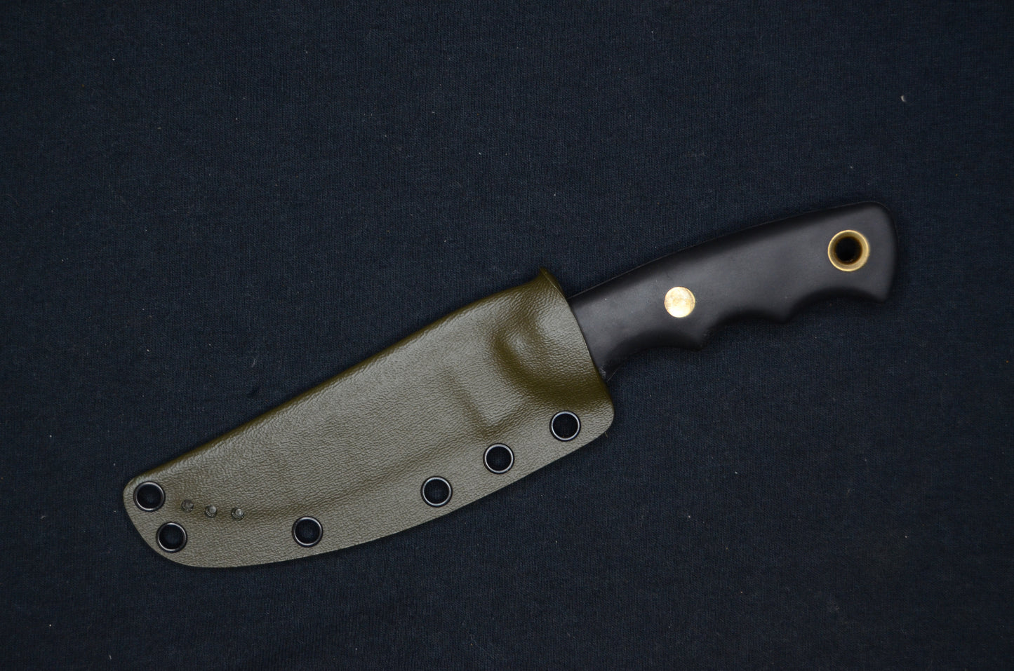 KNIVES OF ALASKA ALPHA WOLF CUSTOM OD GREEN FOLD-OVER KYDEX SHEATH BY RED HILL SHEATHS