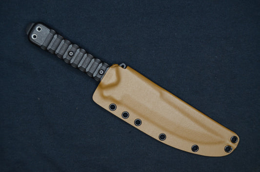 TOPS KNIVES ZERO DARK 30 CUSTOM COYOTE BROWN FOLD-OVER KYDEX SHEATH BY RED HILL SHEATHS (KNIFE NOT INCLUDED)