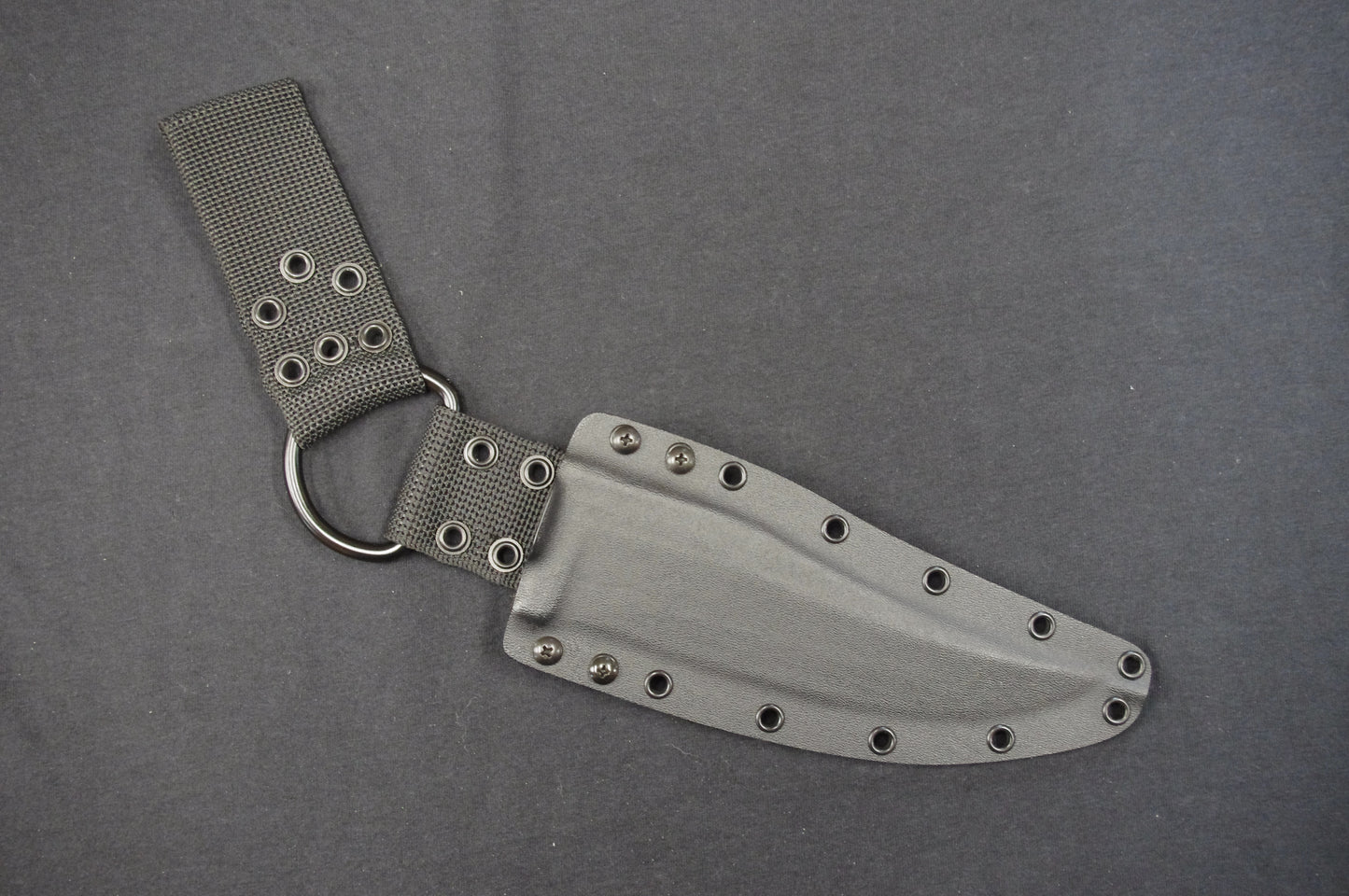 TOPS KNIVES PRATHER WAR BOWIE CUSTOM KYDEX SHEATH WITH IWB LOOP, DOUBLE MOLLE LOKS, AND "D" RING DANGLER (KNIFE NOT INCLUDED)