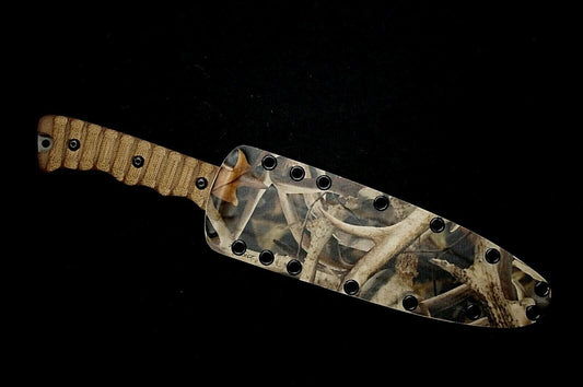 TOPS KNIVES WILD PIG HUNTER CUSTOM KYDEX NEXT CAMO BONZ SHEATH BY RED HILL SHEATHS **NO KNIFE*