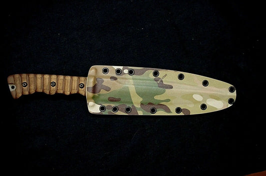 TOPS KNIVES WILD PIG HUNTER CUSTOM KYDEX MULTI CAM SHEATH BY RED HILL SHEATHS ***NO KNIFE**