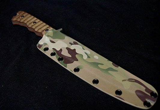 TOPS KNIVES WILD PIG HUNTER CUSTOM KYDEX MULTI CAM ORIGINAL SHEATH BY RED HILL SHEATHS***NO KNIFE**