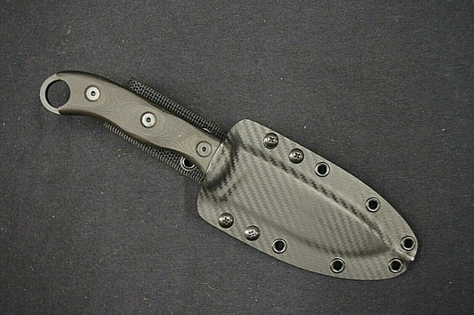 TOPS KNIVES HOG 4.5 CARBON FIBER KYDEX SHEATH W/2" CUSTOM NYLON BELT LOOP BY RED HILL SHEATHS *NO KNIFE*