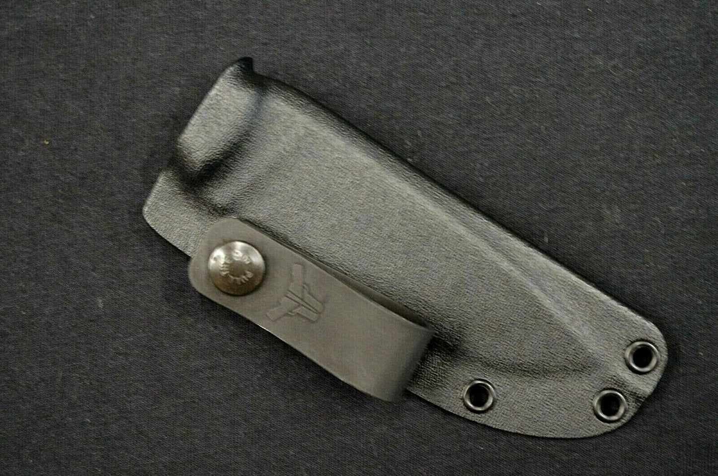 TOPS HOG 4.5 CUSTOM .093 BLACK KYDEX SHEATH W/ IWB LOOP BY RED HILL SHEATHS **NO KNIFE**