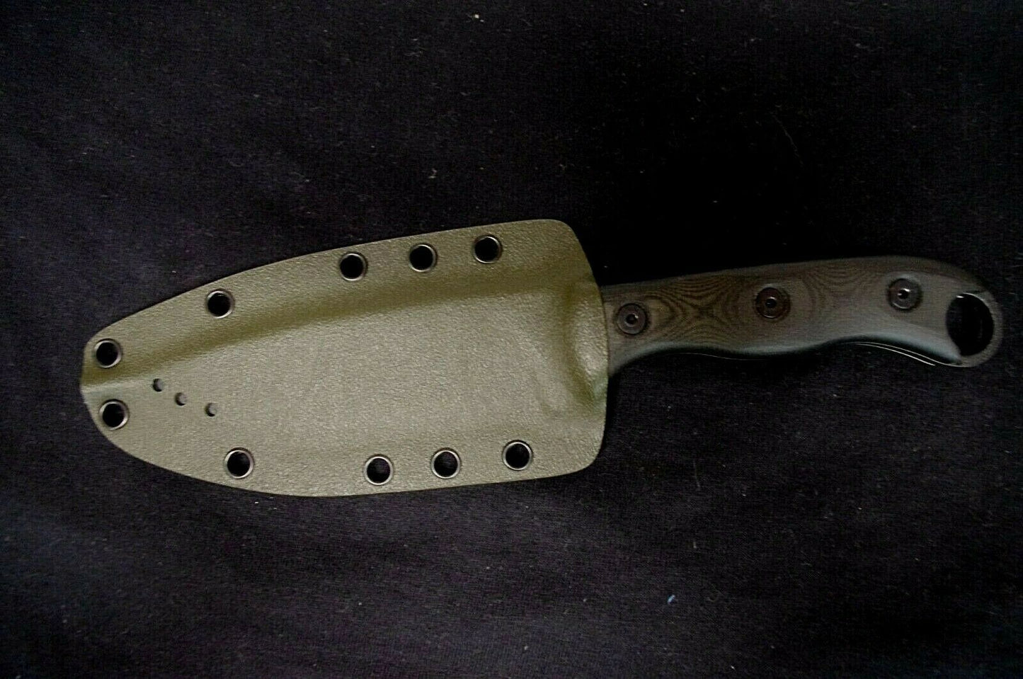 TOPS KNIVES HOG 4.5 CUSTOM .093 OD GREEN KYDEX SHEATH BY RED HILL SHEATHS **KNIFE NOT INCLUDED**