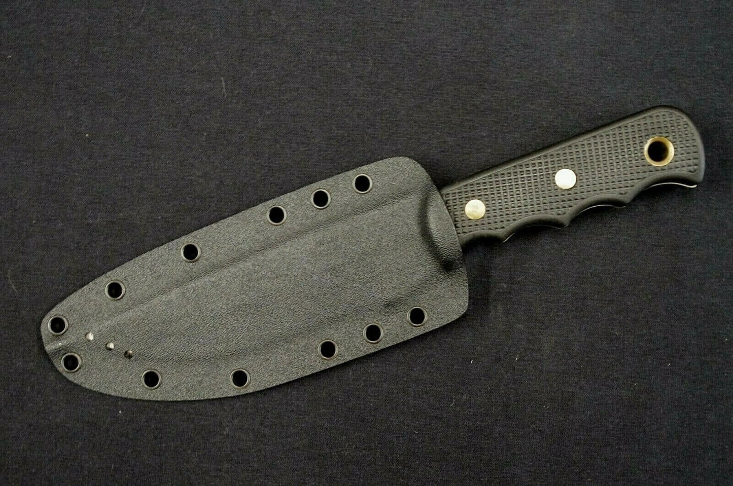 KNIVES OF ALASKA BUSH CAMP CUSTOM *LEFT HANDED* BLACK .093 KYDEX SHEATH BY RED HILL SHEATHS *KNIFE NOT INCLUDED*