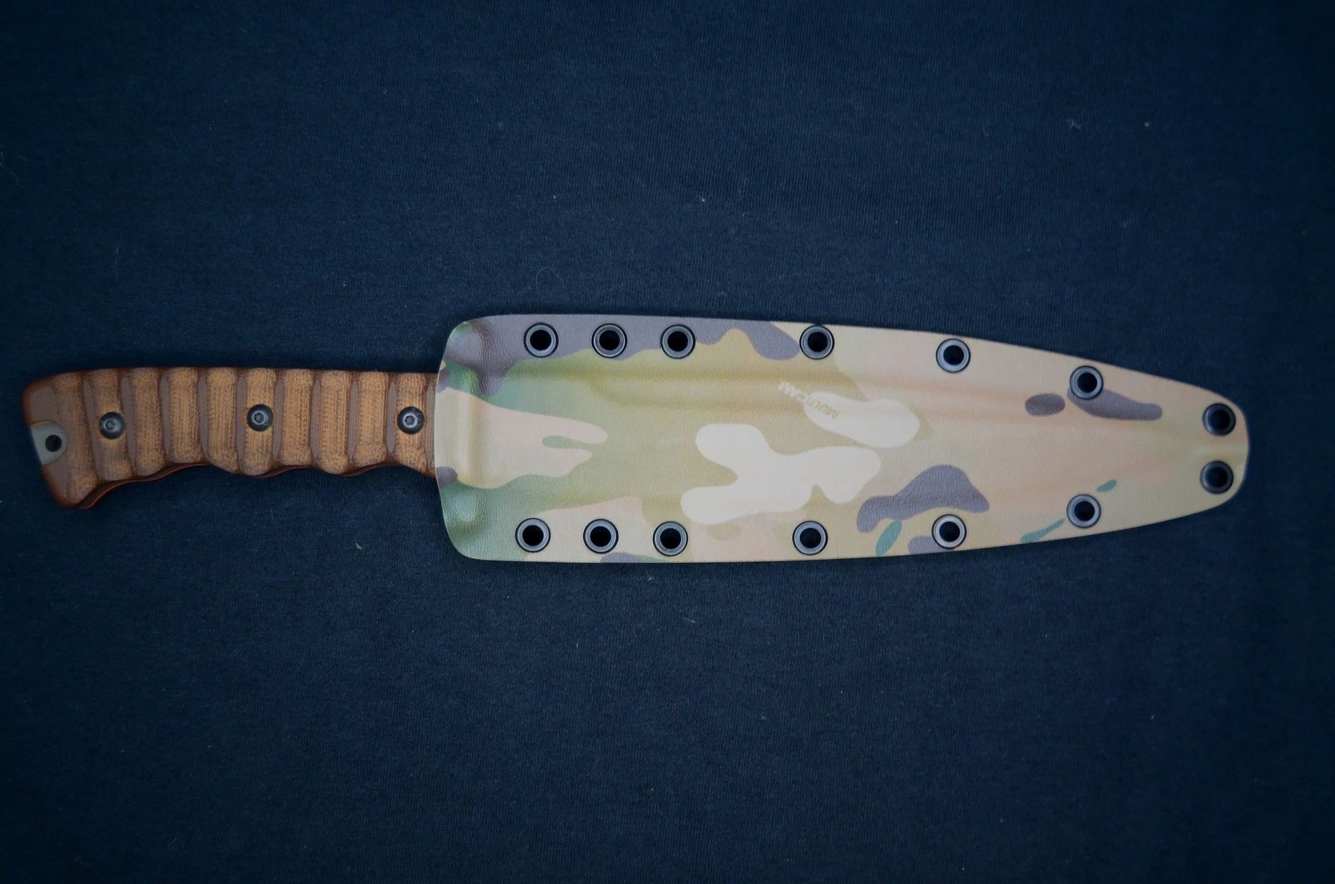 TOPS KNIVES WILD PIG HUNTER CUSTOM KYDEX MULTI CAM SHEATH BY RED HILL SHEATHS ***NO KNIFE**