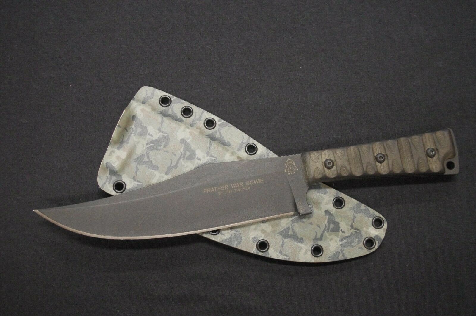 TOPS KNIVES PRATHER WAR BOWIE CUSTOM KYDEX SHEATH BY RED HILL SHEATHS (KNIFE NOT INCLUDED)