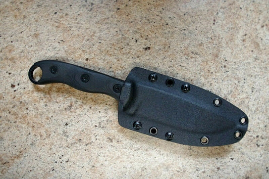 TOPS HOG 4.5 CUSTOM .093 BLACK KYDEX SHEATH W/ MOLLE LOK BY RED HILL SHEATHS **NO KNIFE**