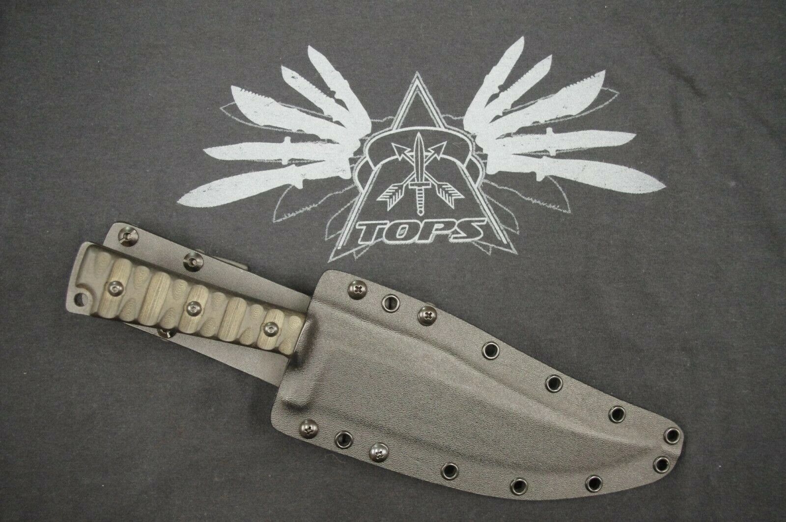 TOPS KNIVES PRATHER WAR BOWIE CUSTOM KYDEX SHEATH BY RED HILL SHEATHS (KNIFE NOT INCLUDED)