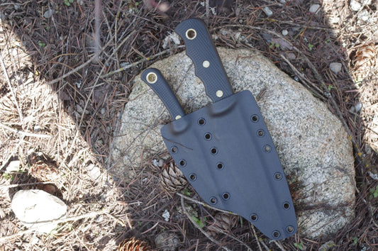 KNIVES OF ALASKA BUSH CAMP & CUB BEAR COMBO CUSTOM KYDEX SHEATH BY RED HILL SHEATHS