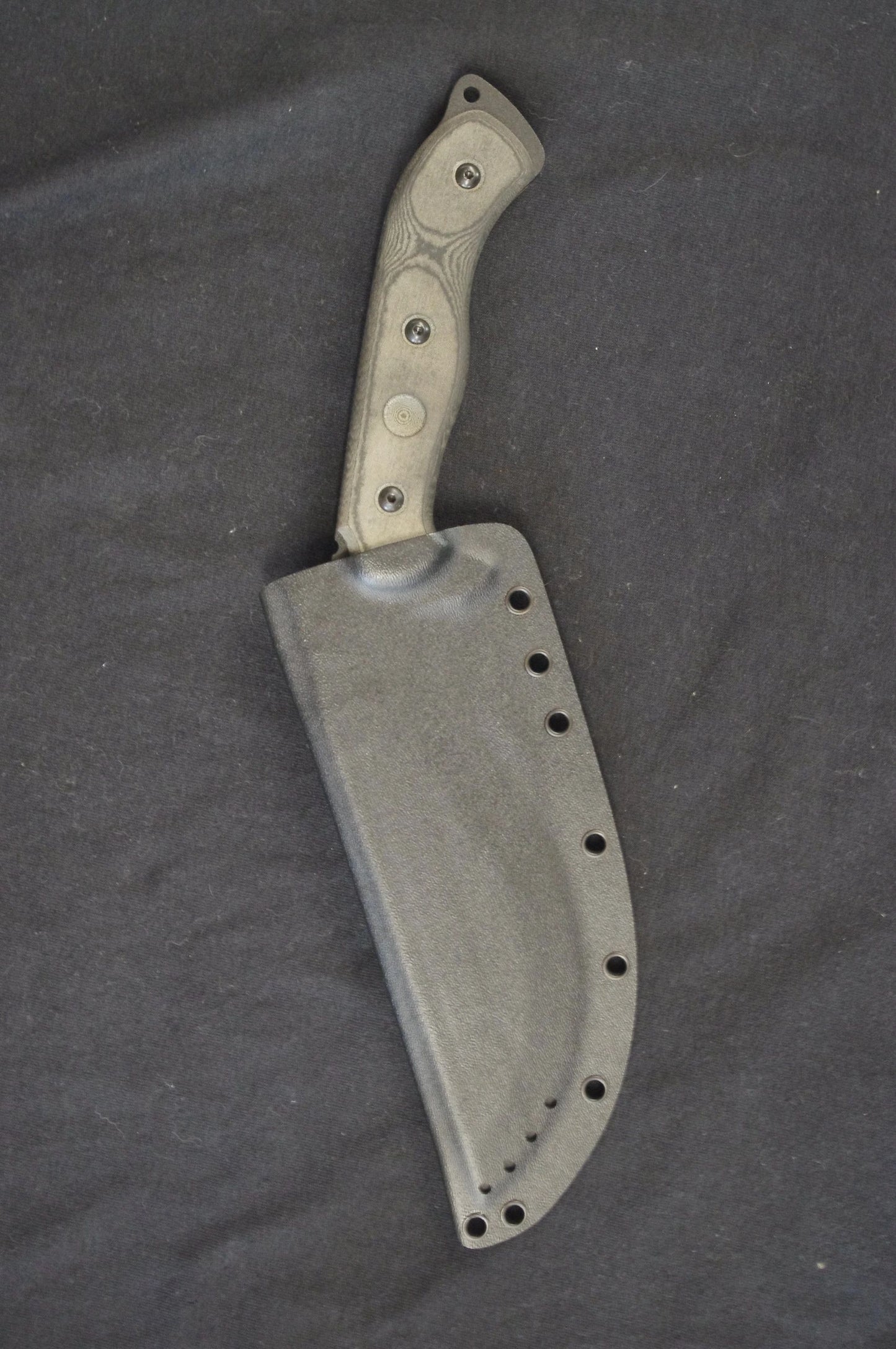 TOPS KNIVES BUSHCRAFTER KUKURI 7.0 CUSTOM KYDEX SHEATH BY RED HILL SHEATHS (Knife not included)