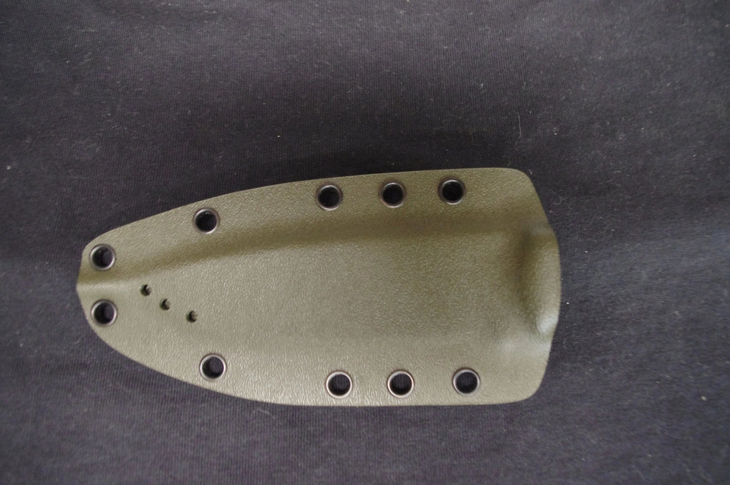 TOPS HOG 4.5 CUSTOM .093 OD GREEN SHEATH W/ TEK-LOK BY RED HILL SHEATHS **NO KNIFE*