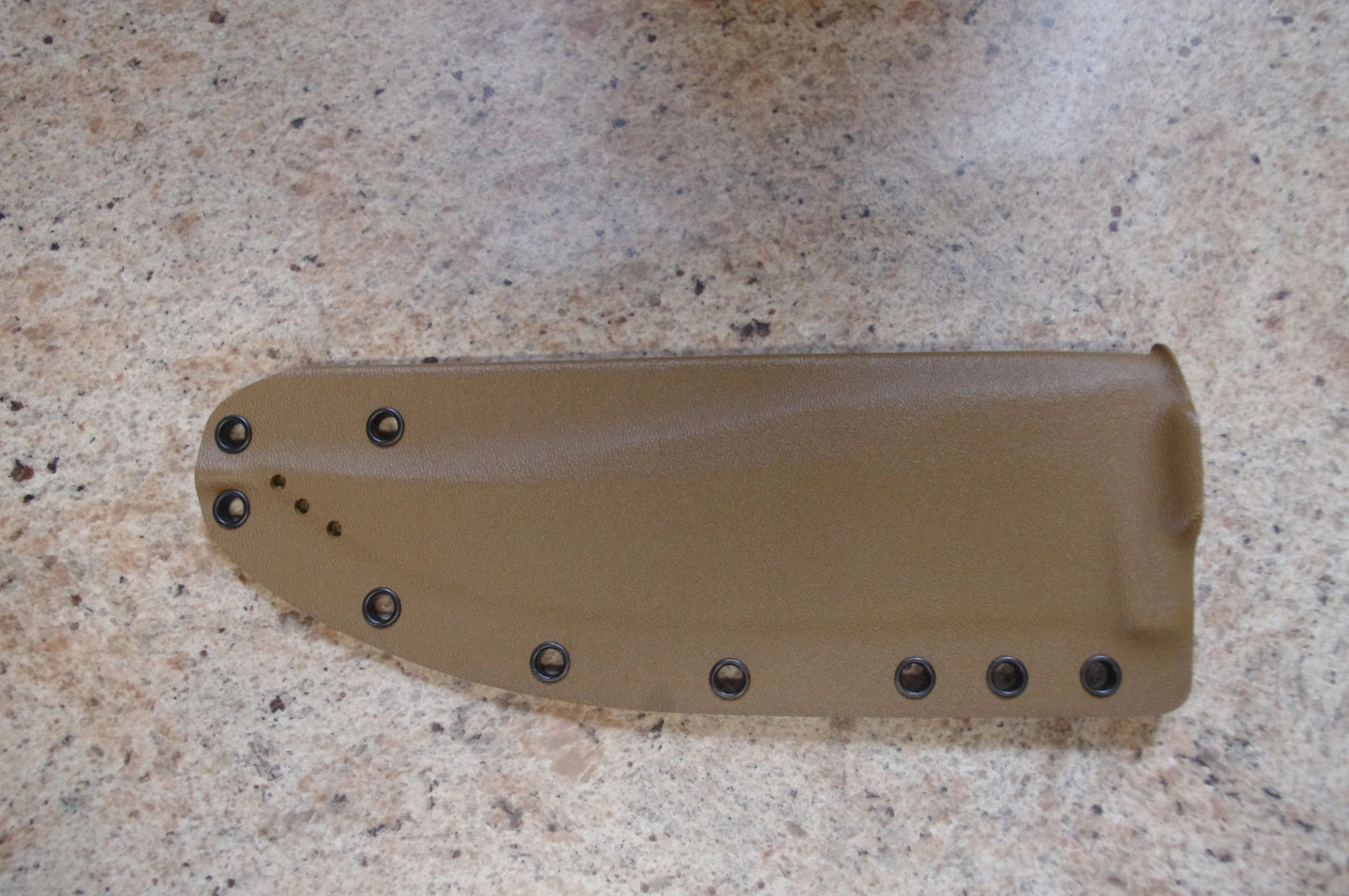 TOPS KNIVES PRATHER WAR BOWIE CUSTOM COYOTE BROWN KYDEX SHEATH BY RED HILL SHEATHS